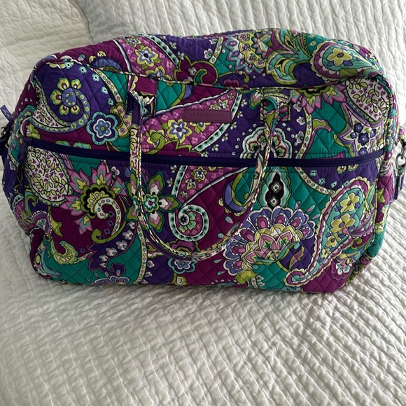 Vera Bradley Purple Paisley Large Weekender Bag - Picture 1 of 1